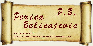 Perica Beličajević vizit kartica